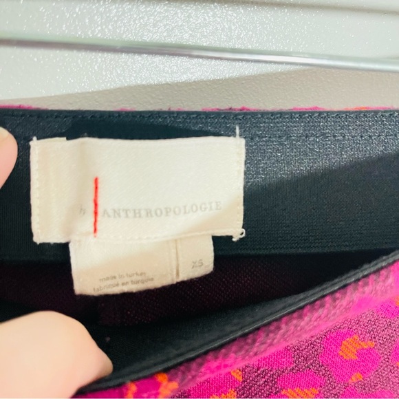 Anthropologie Knit Flare Pants Floral Wide Leg - Picture 5 of 9